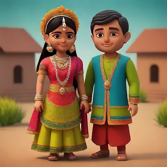 3D cartoon character art